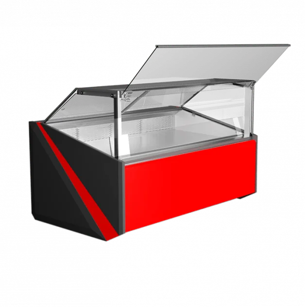 FDI197A Straight glass refrigerated displays