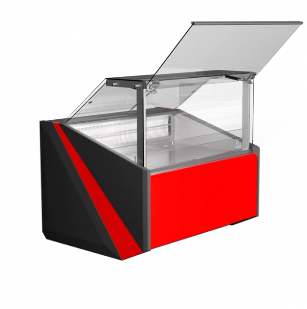 FGL130A Straight glass refrigerated displays
