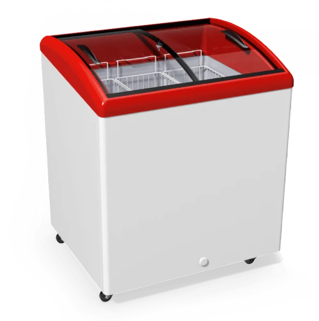 M200S Congelatori a vetro curvo