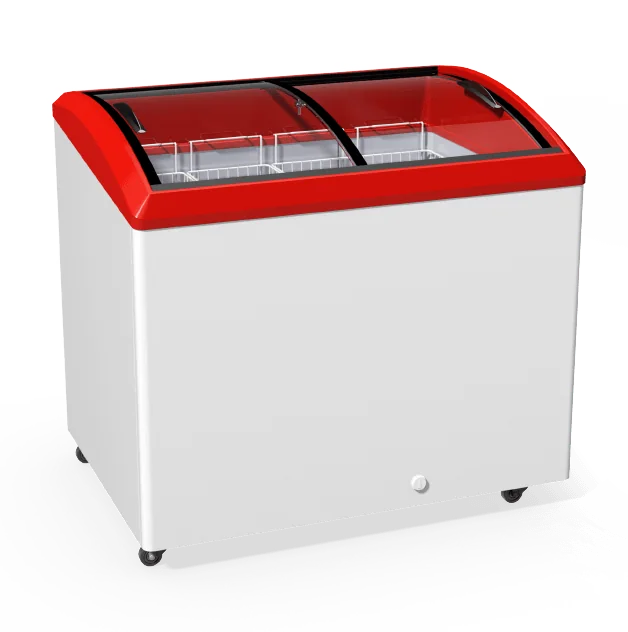 M300SH Congelatori a vetro curvo