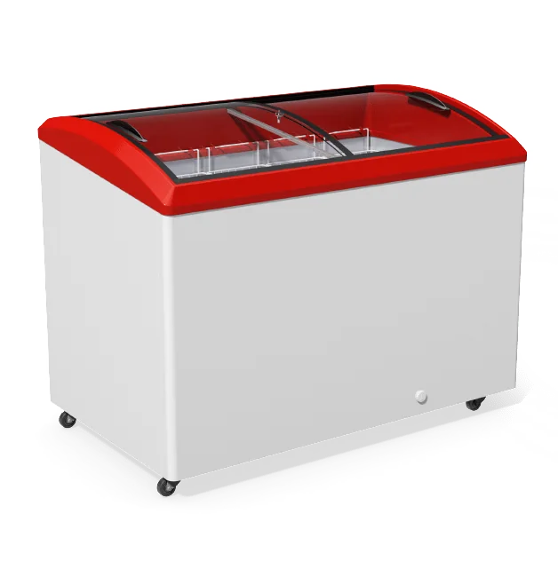 M400SH Congelatori a vetro curvo